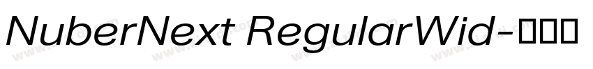 NuberNext RegularWid字体转换 NuberNext RegularWid字体转换